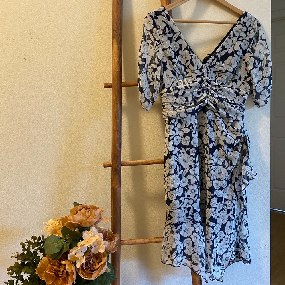 Nordstrom Floral Print Ruffle Dress